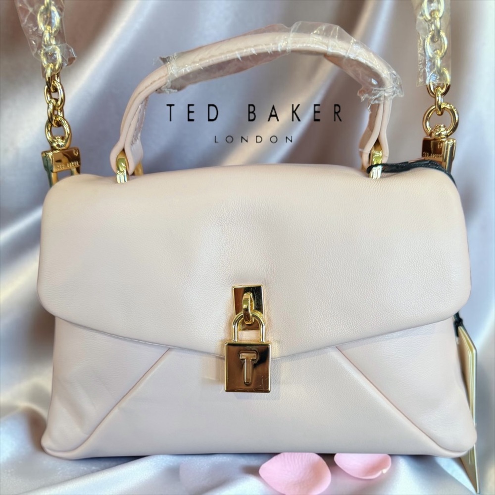 Ted Baker Poppy Top-Handle Satchel Crossbody Bag Pale Pink NEW WITH TAG
